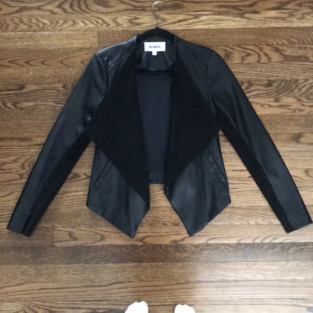 Black leather jacket